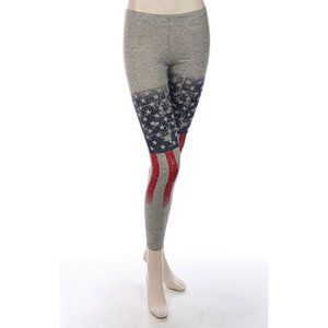 AMERICAN FLAG Printed Leggings